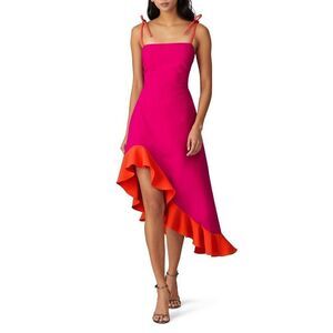 Christian Siriano  Pink Tie Shoulder Dress💛